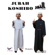 JUBAH/ROBE/MADRASAH /TAHFIZ PUTIH/HITAM AL-NOOR KOSHIBO HAND MADE MALAYSIA