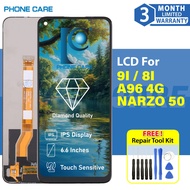 COMPATIBLE FOR REALME 9I / REALME 8I / A96 CPH2333 / NARZO 50 LCD TOUCH SCREEN DIGITIZER DISPLAY SKR