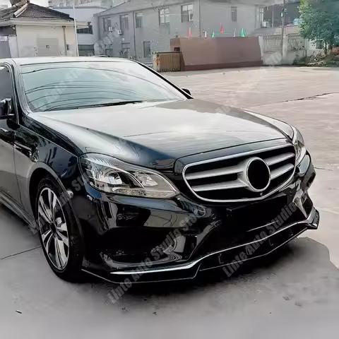 Front Bumper Lip Splitter Spoiler Diffuser Bodykit For Mercedes Benz E Class W212 S212 E250 E300 E35