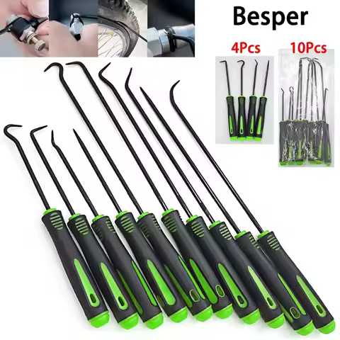 10 4Pcs Precision Pick Hook Set Auto Oil Seal O Ring Gasket Remover Puller Mini Precision Tools for 
