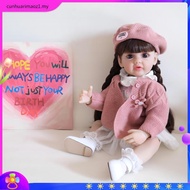 Three-piece Clothes Children Doll Simulation Doll 55cm Rebirth Doll Cute Simulation Rebirth Barbie D
