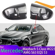 for Mercedes-Benz Maybach AMG S-Class S Class W223 S 63 S63 EQS V297 53 Black Carbon Look Sport Repl