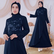 Baju Gamis Pesta Tile Mewah Maxy Tile Dada Kombinasi Mossrepe Brukat Mewah Size M L Xl Gamis Remaja