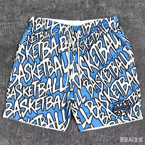2026 Basketball Comic 3D Printed Shorts Men's "Bigger Than Basketball" Breathable Summer Casual Spor