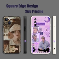Casing For Realme C11 C12 C15 5 5i 5s C21Y bts Suga purple aesthetic WZH19 Phone Case Square Edge