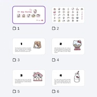 Money Bag Kitty 31 Days 52 Weeks Long Version/Free Acrylic Box (Customized Version Consider Clearly)