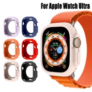 Smartwatch Matte Soft TPU Frame Cover For Watch ultra 8 49MM case for iWatch Clear Silicone Case She