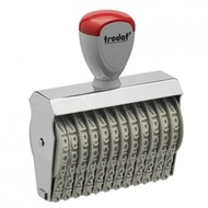 Trodat Hand Rotating Number Stamp 12 numbers 7mm high 15712 Number Stamp