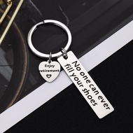 Retirement Gift Farewell Gift Gift for Colleagues Stainless Steel Keychain