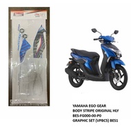 Original HLY Yamaha Ego Gear Body Stripe Graphic Set Sekali Emblem BES-FG000-00-P0 VPBC5 BES1