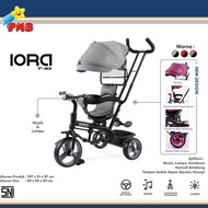sepeda roda tiga IORA T-10 sepeda dorongan bayi roda 3 sepeda bayi roda 3
