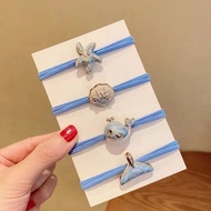 [nawu001.my] Hot-selling Small Fresh Ocean Style Shell Hair Ring Sweet Cute Cartoon Little Whale Hai