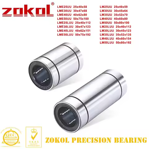 LM25UU LM30UU LM35UU LM40UU LM50U Bushing LME25UU LME30UU LME40UU LME50UU Linear Motion Bearing for 