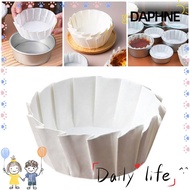 DAPHNE 50Pcs Basques Cake Paper, 4/6/8inch Kitchen Use Baking Papers,  Oilproof Foldless Disposable 
