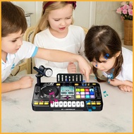 Kids DJ Mixer USB Charging Portable Table Piano With Lights DJ Learning Keyboard Mixer Children's Mu