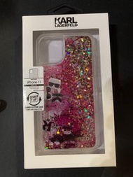 🌟KARL LAGERFELD  iPhone 11 立體人形流沙手機殼
