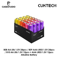 CUKTECH B08 AA LR6 1.5V 24pcs / B09 AAA LR03 1.5V 24pcs / B10 AA LR6 1.5V 12pcs + AAA LR03 1.5V 12pc