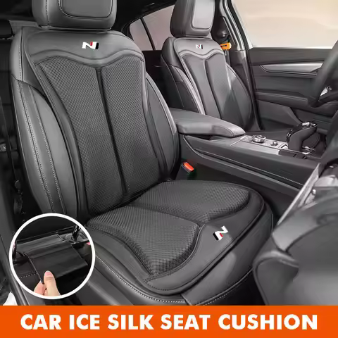 Car Rear Front Seat Anti-slip Pad Protect Mat Ice Silk Cushion For Hyundai N Line i20 i30 Sonata Tuc