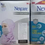 PROMO / TERMURAH 3M Masker Nexcare Carbon Hijab 4 play isi 2 pc 1 box
