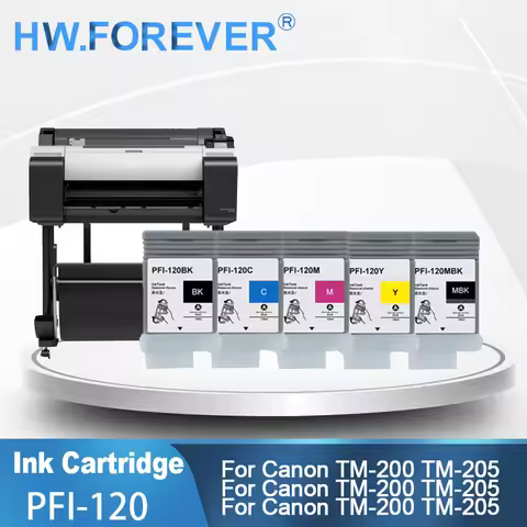 PFI 120 PFI120 pfi-120 PFI-121 Compatible Ink Cartridge For Canon TM-200 TM-300 TM-205 TM305 GP-200 