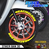 Tire Sticker Tire Font/ Tire Bomb/ 3D Racing Look Tire Sticker 3D Doel Rim Sticker