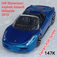 Hot Wheels Ferrari 458 Spider Loosebiru