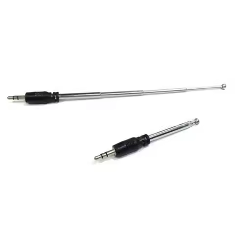 2pcs MP3 Telescopic Antenna 4-sections AM FM Radio Antenna 7cm 5dbi Audio Aerial New