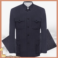 Spring Autumn Middle-aged Elderly Clothes Men's Middle-aged Elderly Tops Middle-aged Clothes Elderly