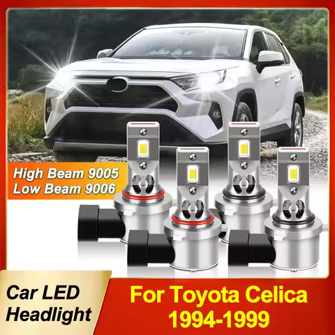 50000LM Super Bright Auto Headlamp Turbo LED Headlight Bulb High Low Beam Kit For Toyota Celica 1994