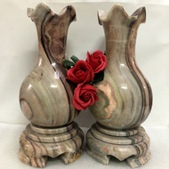 Natural stone water hyacinthbag, height 35, weight 25 kg, brocade calcite stone