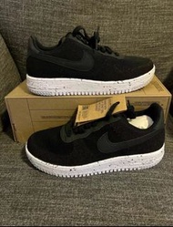 🍀Nike Air Force 1 Low Crater FlyKnit 輕便耐磨低幫 板鞋 男款 黑白