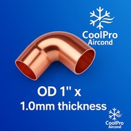 Copper Pipe Aircond | R32 R410A | 1” / 1 1/8” / 1 3/8” / 1 5/8” | Refrigerant Copper Tube | CoolPro 