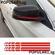 POPULAR 4Pcs/set Rearview Side Mirror Sticker DIY 20*0.7cm Accessories Stripe Emblem for Benz