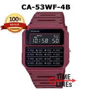 CASIO ของแท้ รุ่น CA-53W  CA-53WF นาฬิกาชาย DATA BANK มีเครื่องคิดเลข รับประกัน 1 ปี CA53 CA CA53W C