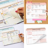 KIN Twin Coil Binding Weekly Planner Notepads 104 Page Undated Academic Planner