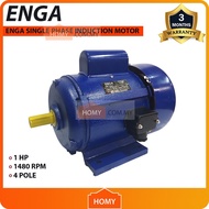 ENGA Single Phase Induction Motor – 1HP 1480 RPM, 4-Pole Industrial Motor