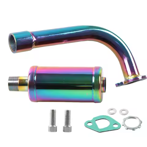 Exhaust Pipe Muffler for Predator 212 196cc 224cc 6.5hp Coleman CT200U CT200U-EX BT200X Baja Warrior