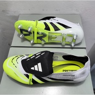 2025 Brand New Football Boots SG Size 39-45 Men's Outdoor Knitted White Green Tongue Soccer Shoes ST