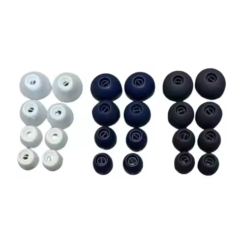 Original Silicone Ear Tips Earbuds Replacement soft eartips For B&W Bowers & Wilkins Pi8 In-ear blue