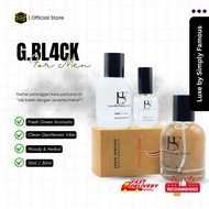 Perfume Lelaki Simply Famous G.BL4CK | Fresh Green Woody • Long Lasting EDP (10ml/30ml)