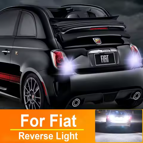 2pcs LED Reverse Light Backup Lamp P21W BA15S 1156 For Fiat Ducato Punto Evo 500 Panda Grande Bravo 