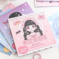 15-Sheet Cartoon Princess Theme Clothes Changing Sticker Book, Ready-to-Use Paper Material, No Need 