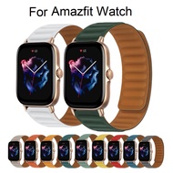 Compatible for Amazfit GTS 2 Strap Amazfit bip 3, Amazfit bip 3 pro , Amazfit GTS 3, Amazfit GTS 2e , Amazfit gts 2 mini , Amazfit bip u pro Strap Huawei watch GT 3,gt2,gt3 pro Silicone Magnetic Replaceable band