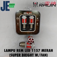 MATA [KURO RAIJIN] SUPERBRIGHT 80-eye 40-watt LED Brake Light with Fan (Dajjal Brake) 1157, DC 9-16V