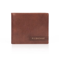 [ELLE HOMME] Exquisite Cowhide 3 Cards Up 3 Pane Wallet/Men's Wallet (Brown)