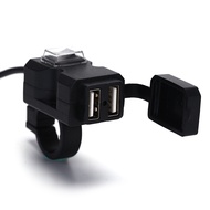 Veli Shy Jettingbuy Waterproof Dual USB 12V Motorcycle Handlebar Charger Socket w/ Switch Mounts