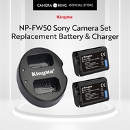 [KingMa] NP-FW50 Charger and Battery Set for Sony NPFW50 / FW50 Type Cameras