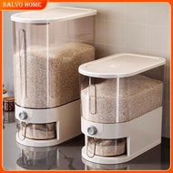 Salvo Rice Storage Box Grain Container Household Cereal Rice Bucket Insect and Moisture Proof Sealed