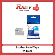 [ORIGINAL] Brother Label Tape 9mm 12mm M-K221 MK221 221 / M-K231 MK231 231 / M-K621 MK621 621 / M-K6