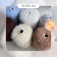 Short eyelashes are used to knit and crochet hats, bags, and other accessories...